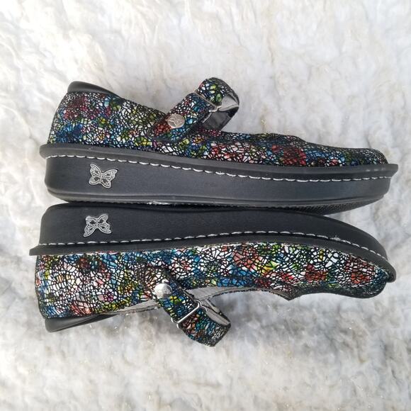 Rainbow Mosaic Mary Janes Alegria Size EU 37 US 7-7.5 Belle Cathedral Bel 391 - Picture 13 of 13